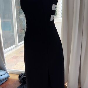 Elegant Black Cut-Out Dress